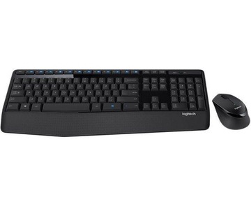 Комплект беспроводной клавиатуры и мыши Logitech Wireless Combo MK345, черный