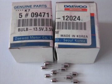 фото thumb №5, Лампочка козырёк daewoo leganza 5-szt 13,5 v-3,5 w