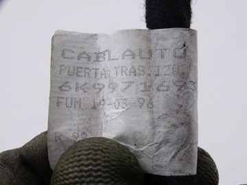 фото thumb №5, Vw caddy ii seat inca 96-04 джгут двері лівий зад