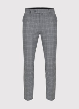 Серые костюмные брюки в клетку Slim Fit PAKO LORENTE 188/108