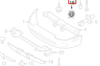 фото thumb №7, Jaguar xk 8 x100 передній бампер решітка радіатора emblem badge новий оригінальний hjb590