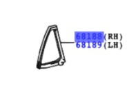 фото thumb №1, Toyota rav4 стекло угловая правый задняя 68188-42020 оригинальный номер
