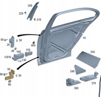 фото thumb №1, Оригинальный петля dony левый дверь зад mercedes w206 a2067305500