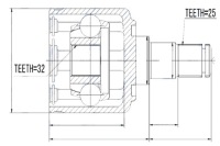 фото thumb №4, Nty шарнир внутренний land rover freelander 1996-2001
