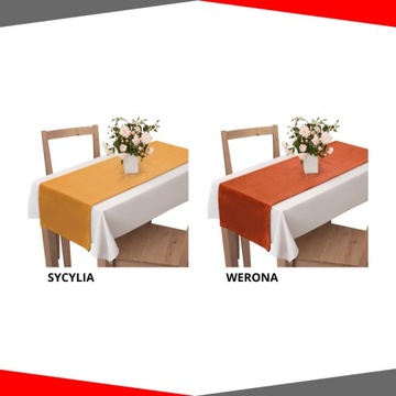 BIEŻNIK NA STÓŁ 40x140 WELUR VELVET RÓŻNE KOLORY ZIELEŃ BEŻ GRANAT ŻÓŁTY