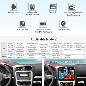 АВТОМОБИЛЬНЫЙ РАДИО 9 ДЮЙМОВ ANDROID WIFI BT ATOTO A6 PF