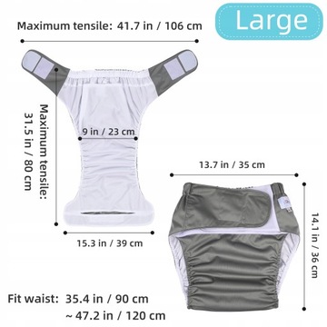 Elderly Diaper Męskie pieluchy dla dorosłych Abdl