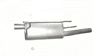 фото thumb №1, Глушитель конечный opel corsa c poj.1,7cdti combo od 04r.