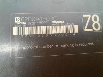 фото thumb №6, Lexus rx v 22- блок керування модуль імобілайзер 89784-48060