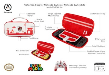 Чехол PowerA SWITCH для консоли Mario Red White