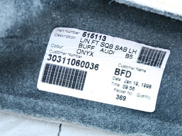 фото thumb №8, Обшивка спинка l чорна шкіра audi a4 b5 98-