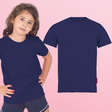 KOSZULKA BLUZKA T-SHIRT BAWEŁNA LUŹNA GRANAT 164CM
