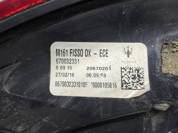 фото thumb №6, Лампа зад задняя правая maserati levante 3.0 v6 670032331