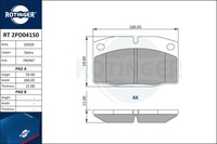 фото thumb №2, Тормозные колодки тормозные rt 2pd04150