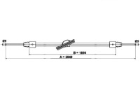 фото thumb №2, Ate трос гальма ручного mercedes cls c218 cls