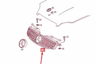 фото thumb №10, Mercedes-benz slk r170 передняя защита радиатора nowa оригинальная a17088004