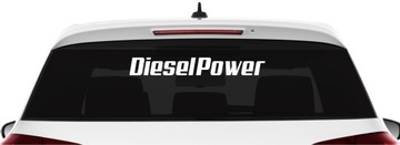 Naklejka DIESEL POWER na auto busa tira szybę *60cm *KOLORY