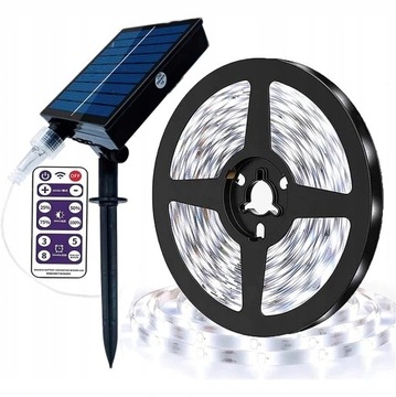 SOLARNA TAŚMA LED SMD WODOODPORNA 5M WIELOKOLOROWY
