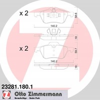 фото thumb №3, Тормозные диски тормозные колодки zimmermann sport перед mini r50 r53