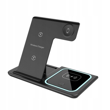 Подставка для беспроводного зарядного устройства 3in1 Qi Fast Charger