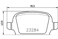 фото thumb №1, Mintex гальмівні колодки гальмівні opel corsa c 1.8 f08. f68