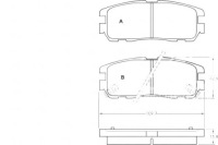 фото thumb №1, A.b.s. тормозные колодки тормозной. opel frontera a,b 95-04 задняя