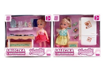 Lalka Natalia z akcesoriami SYPIALNIA 11 cm MIX