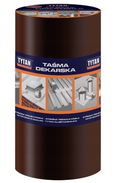 Taśma dekarska bitumiczna do dachu brązowa Tytan 10x30 cm BRĄZ