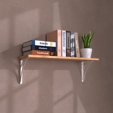 ПОЛКА НАСТЕННАЯ DECO LOFT, ДУБ БЕЛЫЙ
