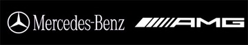 Наклейка на передний суппорт Mercedes W217 W222 AMG
