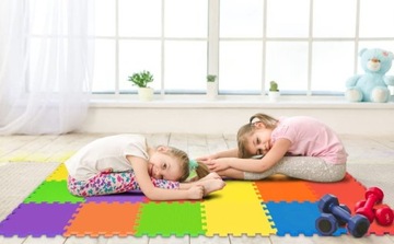 БОЛЬШОЙ КОВРИК ИЗ ПЕНЫ 116x116 ТОЛСТАЯ ПАЗЗЛ ИЗ ПЕНЫ