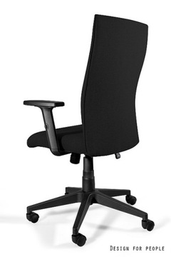Fotel krzesło biuro obrotowe Black on Black Plus