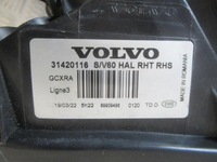 фото thumb №16, Лампа передня перед права volvo s60 ii v60 i lift 31420116 2013-2018