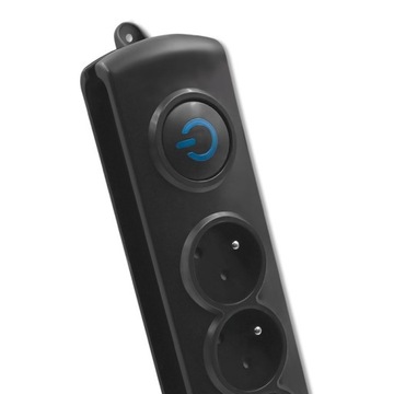 Удлинитель Qoltec Удлинитель с защитой от перенапряжения, 6 розеток, 3 м