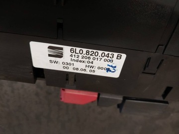 фото thumb №6, Панель кондиціонера seat ibiza iii 6l 6l0820043b 412206017003