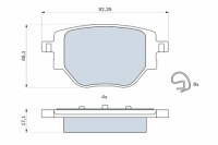 фото thumb №2, Тормозные колодки тормозные задняя citroen c4 iii c4 x opel corsa f corsa f