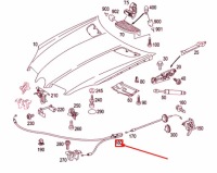фото thumb №1, Mercedes-benz slk r171 передня трос капот двигуна a1718800159oryginalna