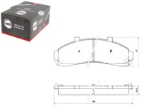 фото thumb №1, A.b.s. гальмівні колодки гальмівний. ford explorer 95-01