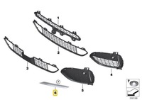 фото thumb №11, Оригінальна молдинг ґрати бампера p bmw f15 m50dx