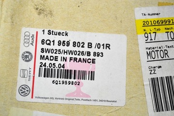 фото thumb №5, Vw двигунчик скла праві перед переднє 6q1959802b 01r новий