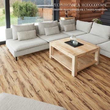 Panele Winylowe Samoprzylepne 5m² NATURALNE DREWNO Deski parkiet WODOODP*
