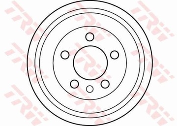 ТОРМОЗНОЙ БАРАБАН TRW FABIA 1.4TDI 1.9TDI 1.4 16V