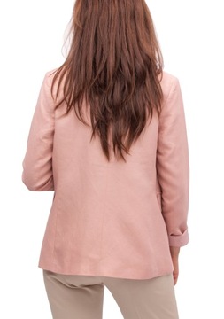 marynarka DAMSKA PUDROWY RÓŻ plus size 5XL 50