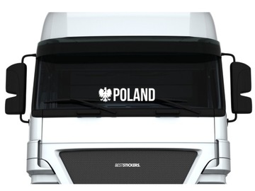 Naklejka NAPIS IMIĘ ORZEŁ Zamówienie busa szybę tira auto *60cm *WZORY
