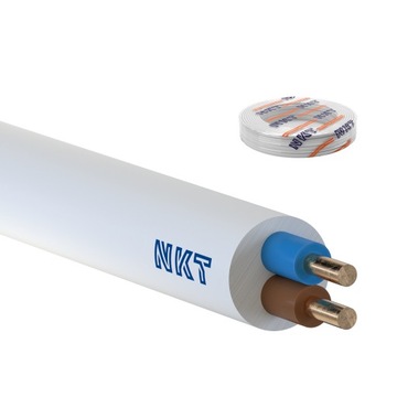 Кабель монтажный круглый YDY 2x1 медный кабель 450/750В 100 м NKT