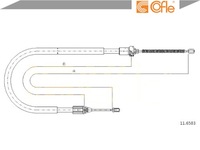 фото thumb №2, Трос тормоза ручного renault symbol i 1.4 lb0/1