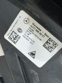 Фара правый  передняя перед full led комплектная mercedes a-klasa w177 jan poz Цена, фото thumb