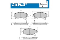 фото thumb №1, Тормозные колодки тормозные toyota avensis _t25_ corolla verso skf