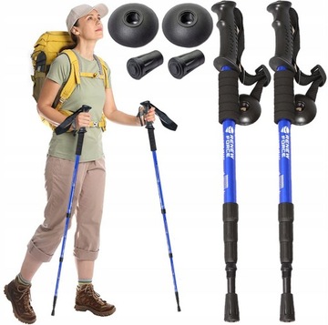 MEGA WYGODNE KIJKI DO CHODZENIA NORDIC WLAKING KIJE TREKKINGOWE 2 SZTUKI