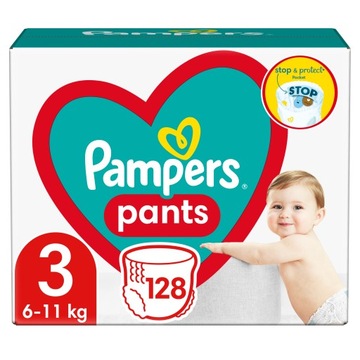 Трусики Pampers 3 128 шт. 6-11 кг. Подгузники.
